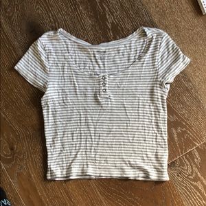 Mossimo Cropped Striped t-shirt